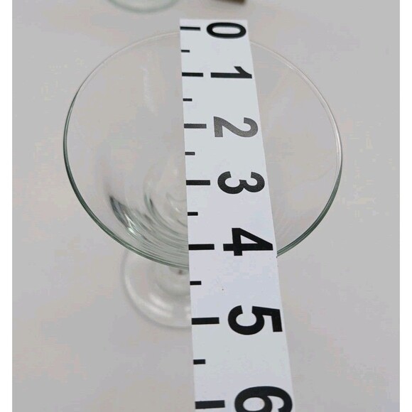 SET OF 2 " Z" STEM - LIBBEY MARTINI COCKTAIL GLASSES - Picture 3 of 4